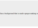 Css Apply Opacity Only For Div Background And Not Text Code2care